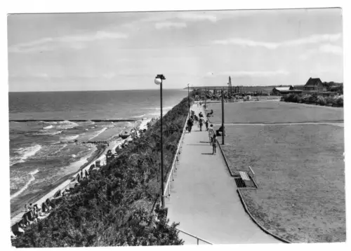 AK, Ostseebad Nienhagen Kr. Bad Doberan, Strandpromenade, 1971