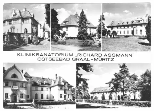 AK, Seeheilbad Graal-Müritz, Kliniksanatorium "Richard Assmann", fünf Abb., 1976