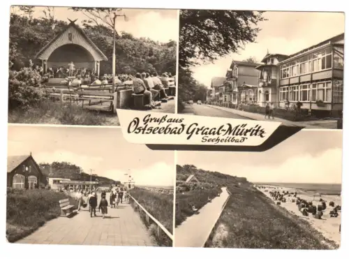 AK, Seeheilbad Graal-Müritz, vier Abb., 1966