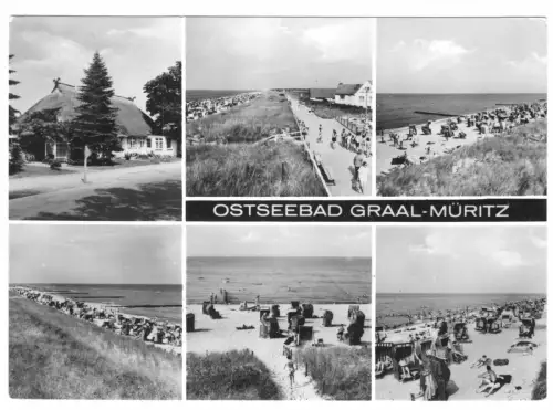 AK, Seeheilbad Graal-Müritz, sechs Abb., 1973