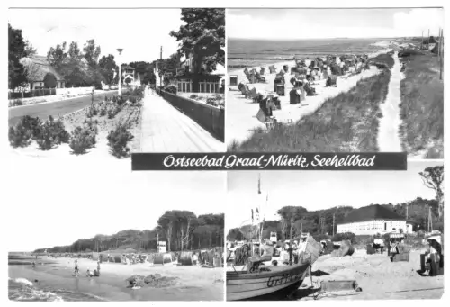 AK, Seeheilbad Graal-Müritz, vier Abb., 1973