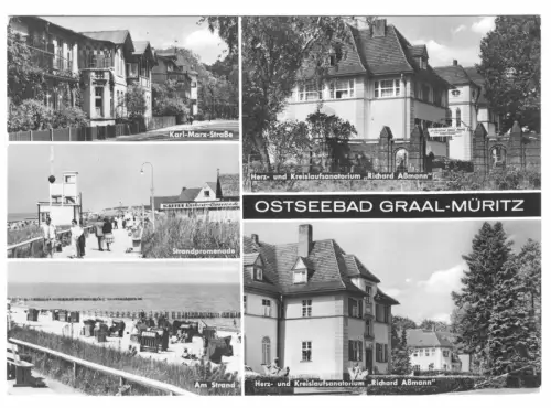 AK, Seeheilbad Graal-Müritz, fünf Abb., 1970