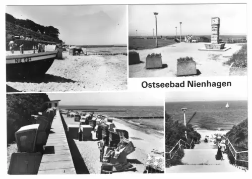 AK, Ostseebad Nienhagen Kr. Bad Doberan, vier Abb., 1984