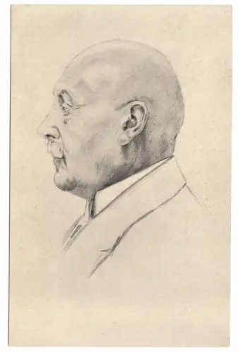 AK, Porträt von Sanitätsrat Dr. [Magnus] Hirschfeld, um 1930?