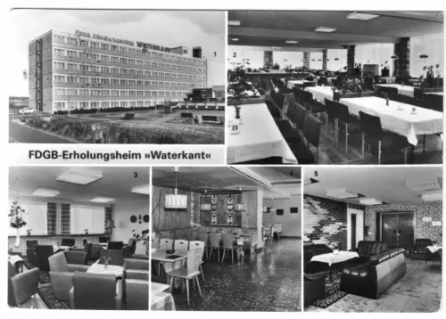 AK, Börgerende-Rethwisch Kr. Bad Doberan, FDGB-Heim Waterkant, fünf Abb., 1986