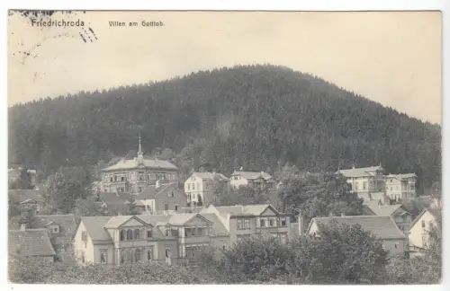 AK, Friedrichroda, Villen am Gottlob, 1909