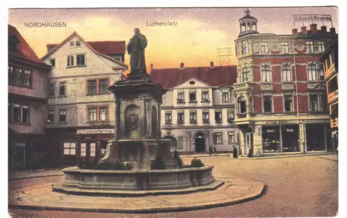 AK, Nordhausen, Lutherplatz, 1921