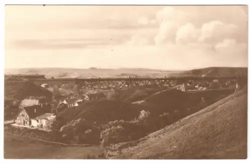 AK, Viadukt Mansfeld - Leimbach, um 1930