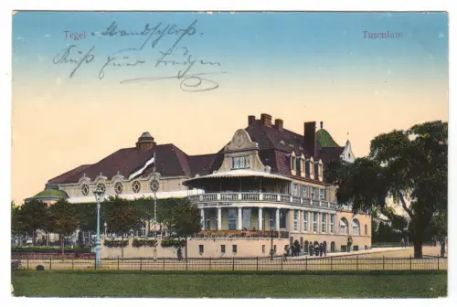 AK, Berlin Tegel, Ausflugslokal Tusculum, 1914