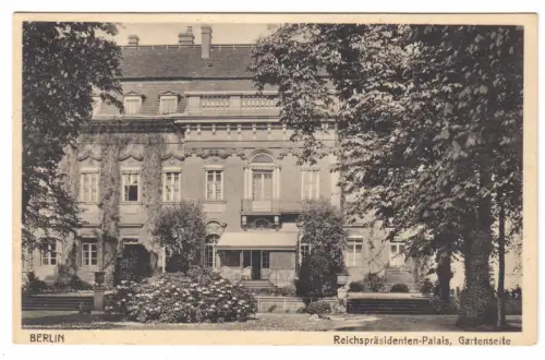 AK, Berlin Mitte, Reichspräsidenten-Palais, Gartenseite, um 1925