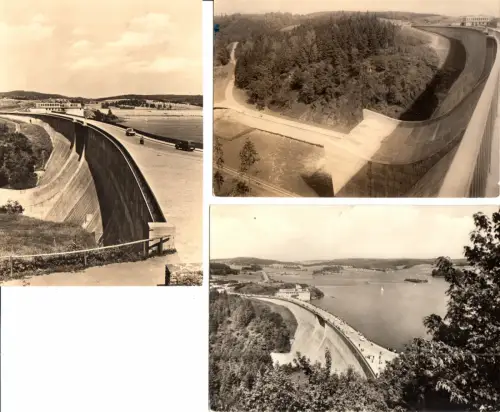 Posten von 11 versch. AK, Plauen, Talsperren des Vogtlandes, 1960er und 1970er