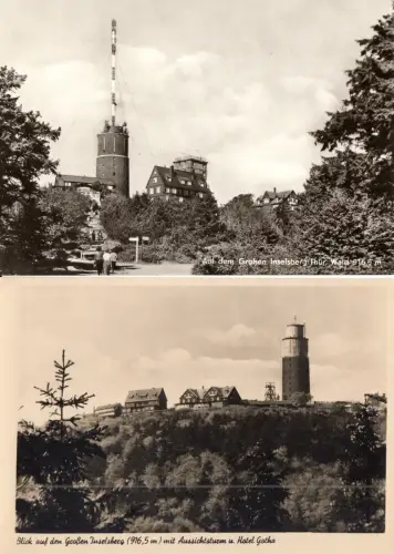 Posten von 52 versch. AK, Inselsberg Thür., 1950er bis 2000er