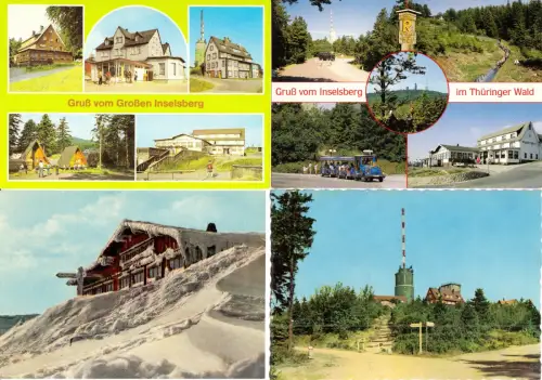 Posten von 52 versch. AK, Inselsberg Thür., 1950er bis 2000er