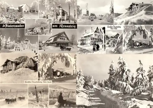 Posten von 52 versch. AK, Inselsberg Thür., 1950er bis 2000er