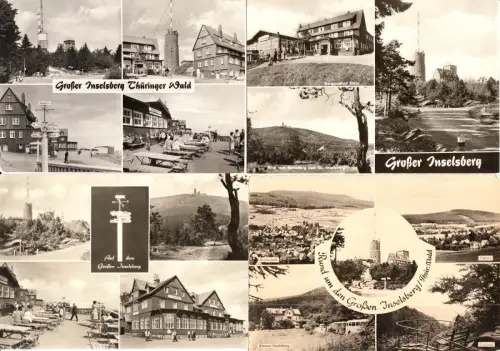 Posten von 52 versch. AK, Inselsberg Thür., 1950er bis 2000er
