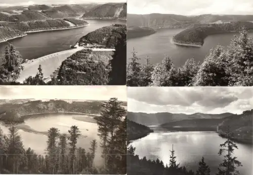 Posten von 13 versch. AK, Talsperren in Thüringen, 1960er bis 1980er