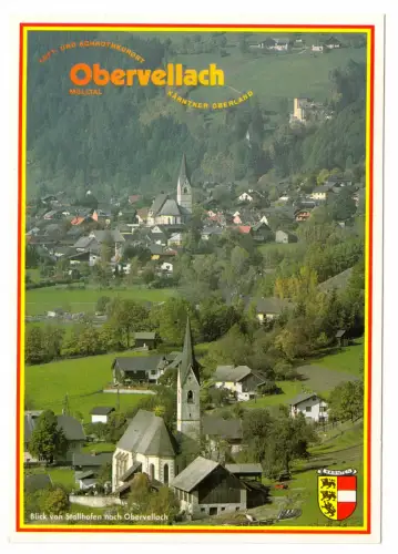 AK, Obervellach, Kärnten, Blick vom Stallhofen nach Obervellach, um 1998
