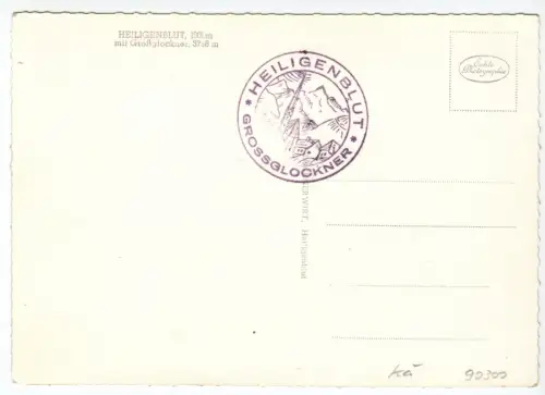 AK, Heiligenblut Großglockner, Kärnten, Straßenpartie mit Kirche, um 1960