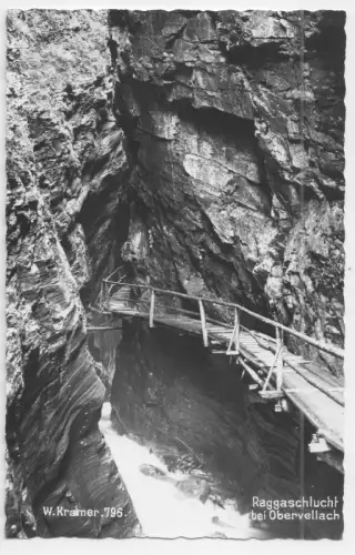 AK, Obervellach, Kärnten, Partie in der Raggaschlucht, um 1958