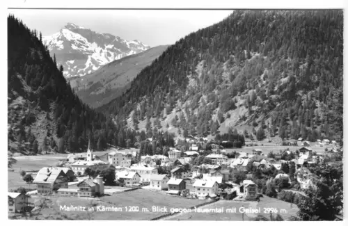 AK, Mallnitz, Kärnten, Blick gegen Tauerntal mit Geisel, um 1958