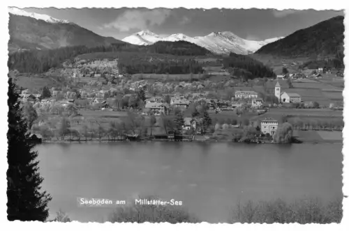 AK, Seeboden am Millstätter - See, Teilansicht, um 1956