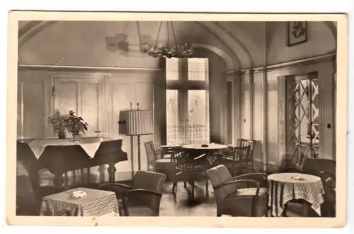 AK, Bad Frankenhausen Kyffh., FDGB-Erholungheim Hoheneck, Klubraum, 1957