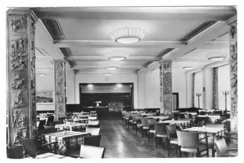 AK, Bad Berka, HO-Gaststätte im Kulturgebäude der Klinik, 1958