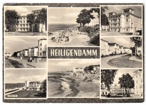 AK, Bad Doberan, OT Heiligendamm, acht Abb., gestaltet, 1960