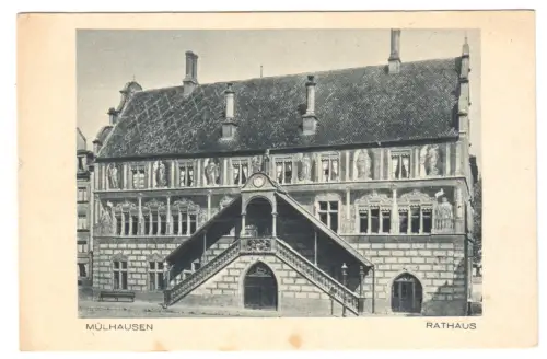 AK, Mulhouse, Mülhausen, Frankreich, Rathaus, um 1925