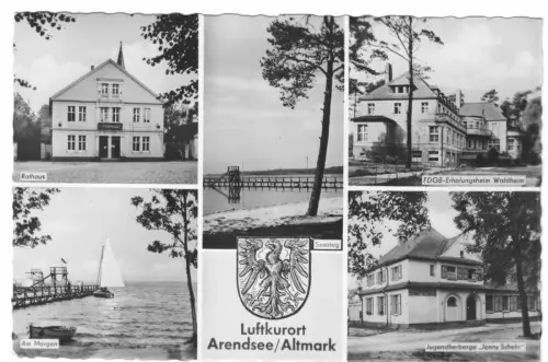 AK, Arendsee Altmark, fünf Abb., 1960