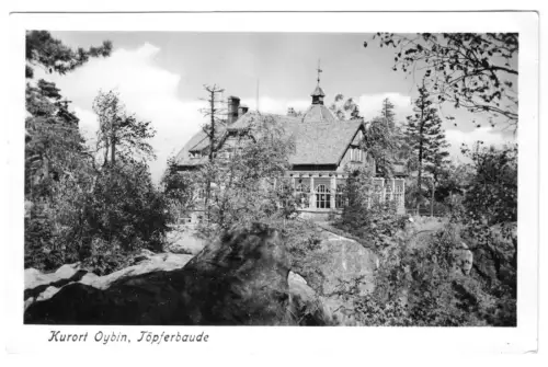 AK, Kurort Oybin, Töpferbaude, 1955