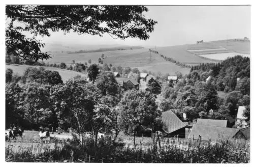 AK, Dorfchemnitz bei Sayda, Gesamtansicht, 1967