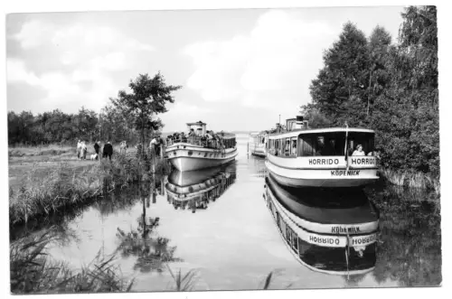 AK, Kolberg Kr. Königs Wusterhausen, Hafen mit MS Horrido u.a. Dampfern, 1967