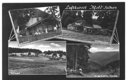 AK, Ilfeld Südharz, vier Abb., gestaltet, 1962