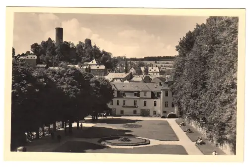 AK, Moorbad Lobenstein, Teilansicht, 1957