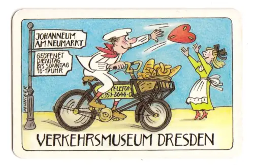 Kalender Scheckkartenformat, 2005, Werbung: Verkehrsmuseum Dresden