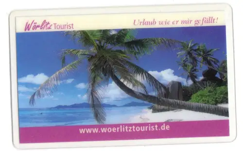 Kalender Scheckkartenformat, 2008, Werbung: Wörlitz Tourist