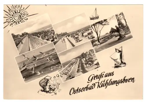 AK, Kühlungsborn Kr. Bad Doberan, fünf Abb., gestaltet, 1965