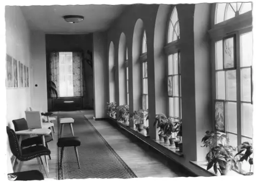 AK, Bad Doberan, OT Heiligendamm, Haus Mecklenburg, Wandelgang, 1967