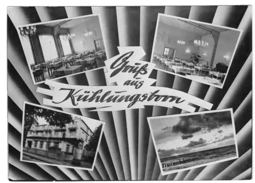 AK, Kühlungsborn Kr. Bad Doberan, vier Abb., gestaltet, 1963