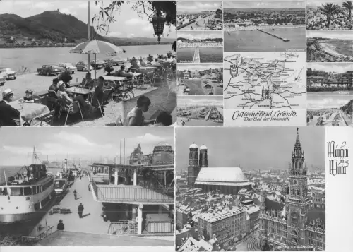 Posten von über 630 s/w Foto-AK, quer durch die alten Bundesländer, 1950er-70er