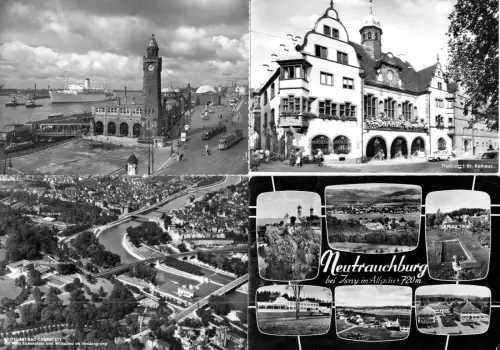 Posten von über 630 s/w Foto-AK, quer durch die alten Bundesländer, 1950er-70er