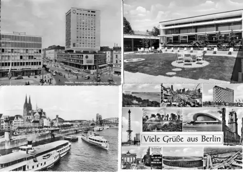 Posten von über 630 s/w Foto-AK, quer durch die alten Bundesländer, 1950er-70er