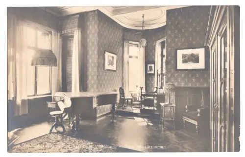 AK, Stolberg a. Harz, Erholungsheim "Kraftfahrer-Dank", Musikzimmer V. 2, 1918