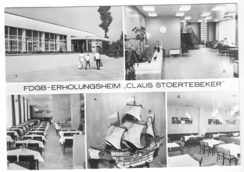 AK, Ostseebad Zingst Darß,  FDGB - Erholungsheim "Claus Störtebecker", fünf Abb.