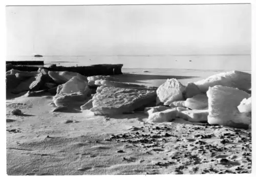 AK, Kühlungsborn Kr. Bad Doberan, Wintermotiv Eisschollen, Version 1, 1981