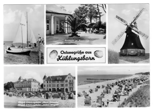 AK, Kühlungsborn Kr. Bad Doberan, fünf Abb., gestaltet, 1963
