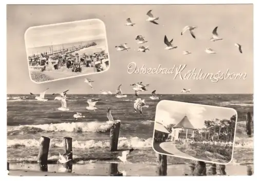 AK, Kühlungsborn Kr. Bad Doberan, drei Abb., gestaltet, 1961