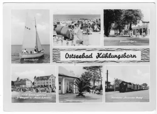 AK, Kühlungsborn Kr. Bad Doberan, sechs Abb., gestaltet, 1966