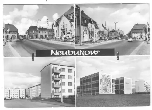 AK, Neubukow Kr. Bad Doberan, vier Abb., 1973